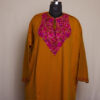 Mustard Ansab Cashmilon Aari Pheran