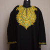 Black Wular Cashmilon Aari Pheran