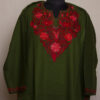 Dark Green Seher Cashmilon Aari Pheran