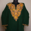 Dark Green Harud Cashmilon Aari Pheran