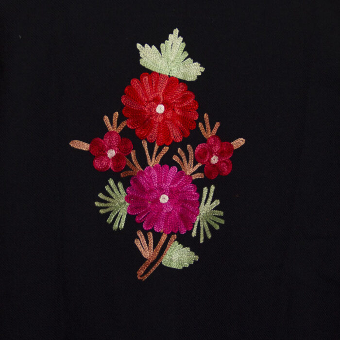 Black Cashmilon Aari Short Jacket - Image 3