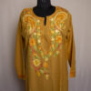 Mustard Summer Cool Cotton Aari Kurta