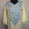 Offwhite Summer Cool Cotton Aari Kurta