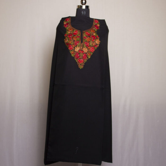 Black Chinari Cotton Aari 2Pc Suit - Image 2