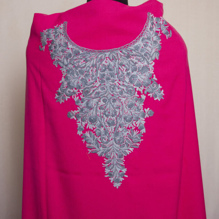 Pink Front Back Aari 2Pc Cotton Suit - Image 3