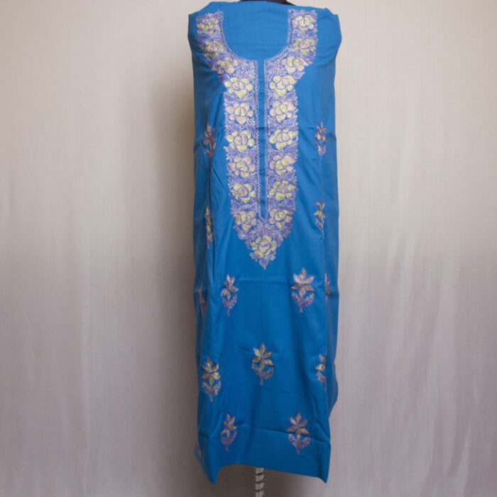 Blue Aari Zari 2Pc Winter Suit - Image 2