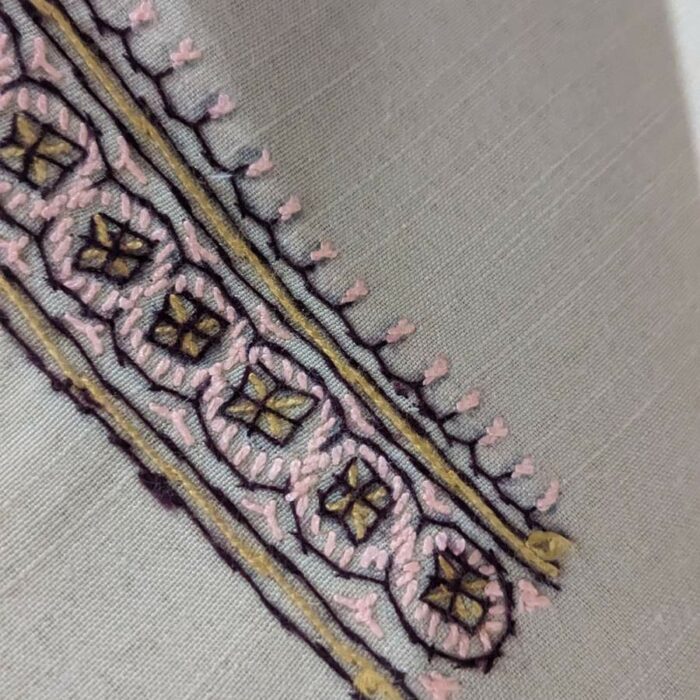 Men Unstitched Kurta Pyjama Nude Color - Image 2