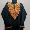 Black Cashmilon Multi Ari Pheran