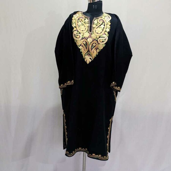 Black Badam Light Cashmilon Pheran - Image 2