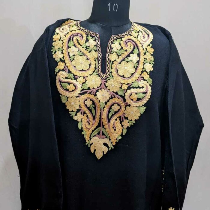 Black Badam Light Cashmilon Pheran