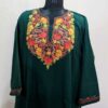 Green Multi posh Cashmilon Ari Pheran