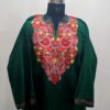 Green Badaam Cashmilon Aari Pheran