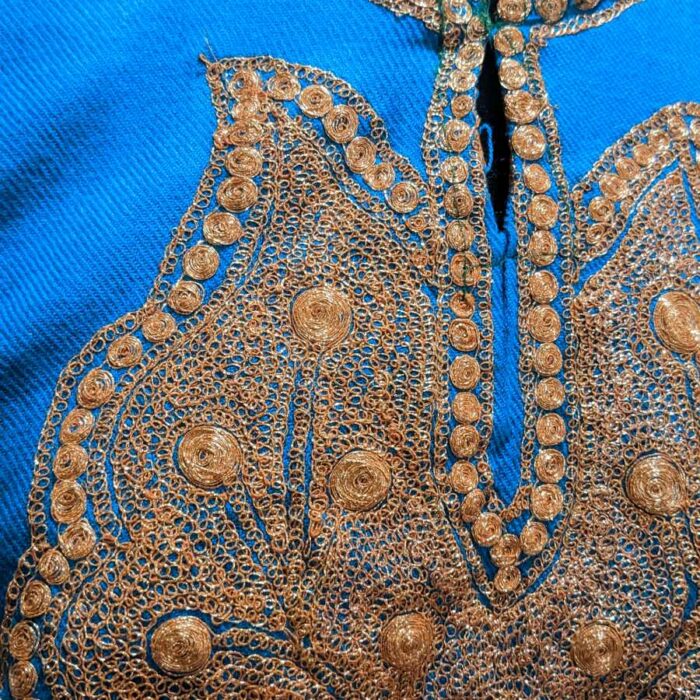 Precious Blue Cashmilon Tilla Pheran - Image 2