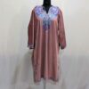 Nunchai Pink Velvet Aari Pheran
