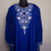 Dark Blue Chinari Ruby Cotton Aari Kurta