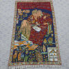 Omar Khayyam and Saki Handmade Chainstitch Silk Wall Hanging 3x5 ft