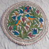 Round Rug pad, Meditation mat | 24" chair pad, hand felted wool"Namda