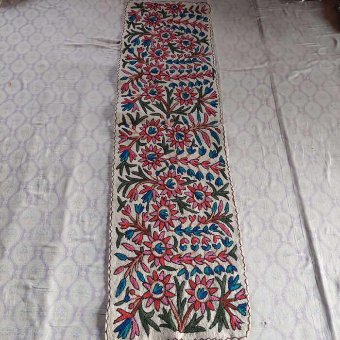 Beautiful Double Work Namda Runner Rug 6x2 - Image 4