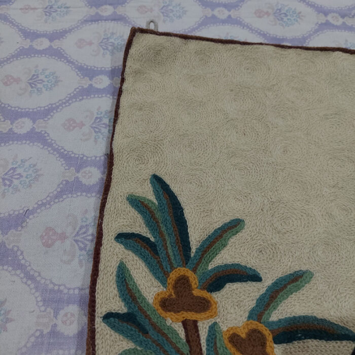 Kashmiri Wool Crane Wall Art/Hanging 3x2 - Image 3