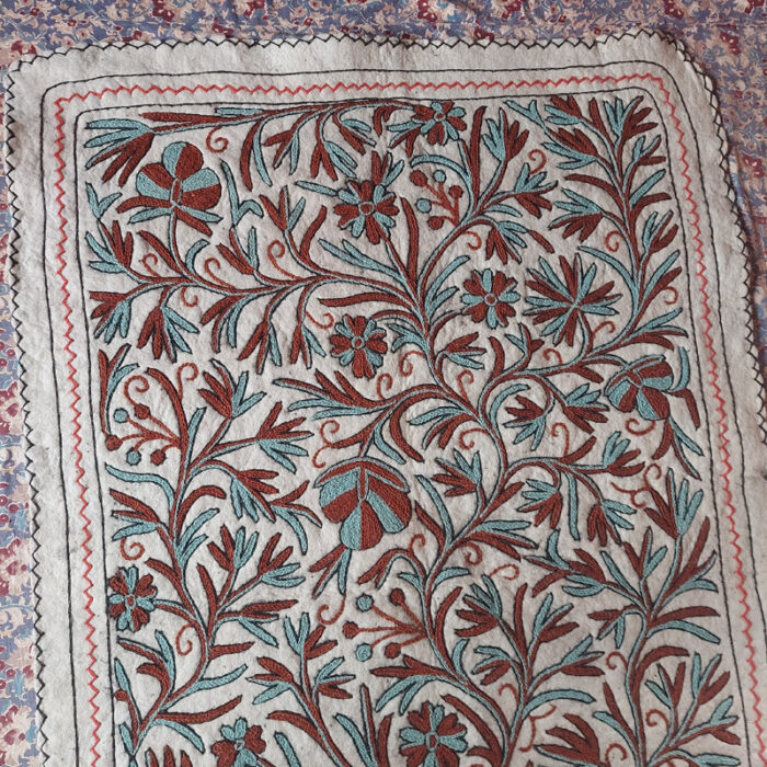 Harud Pure Wool Handmade Aari Embroidered 6×4Ft Namda Rug - Image 2