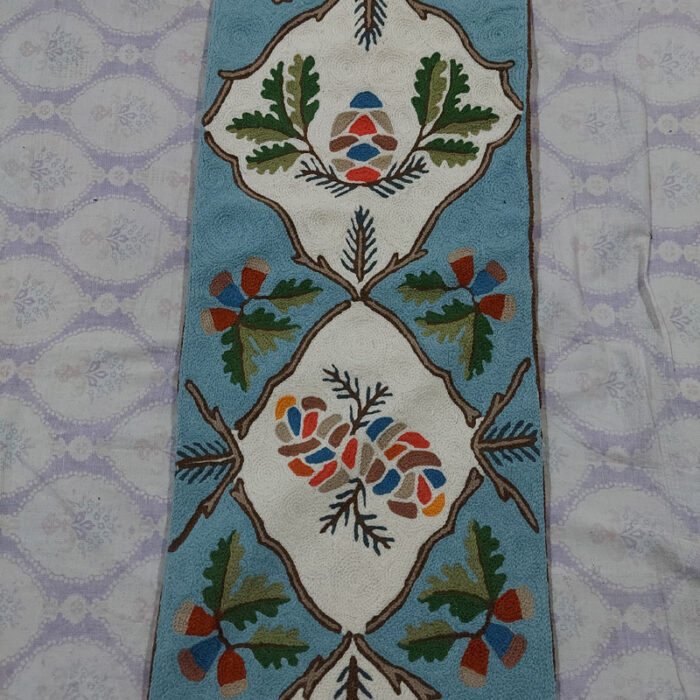Aabi Chainstitch Wool Handmade Runner 5x1 - Image 3