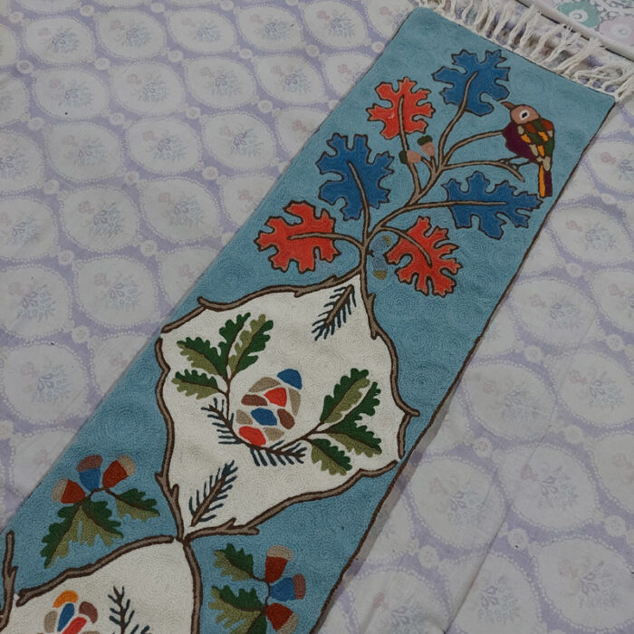 Aabi Chainstitch Wool Handmade Runner 5x1