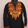 Black Shami Summer Cool Cotton Aari Kurta