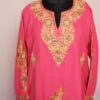 Pink Summer Cool Cotton Aari Kurta