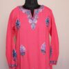Pink Chinari Summer Cool Cotton Aari Kurta