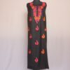 Black Pamposh Ruby Cotton 2pc Suit with Aari Work