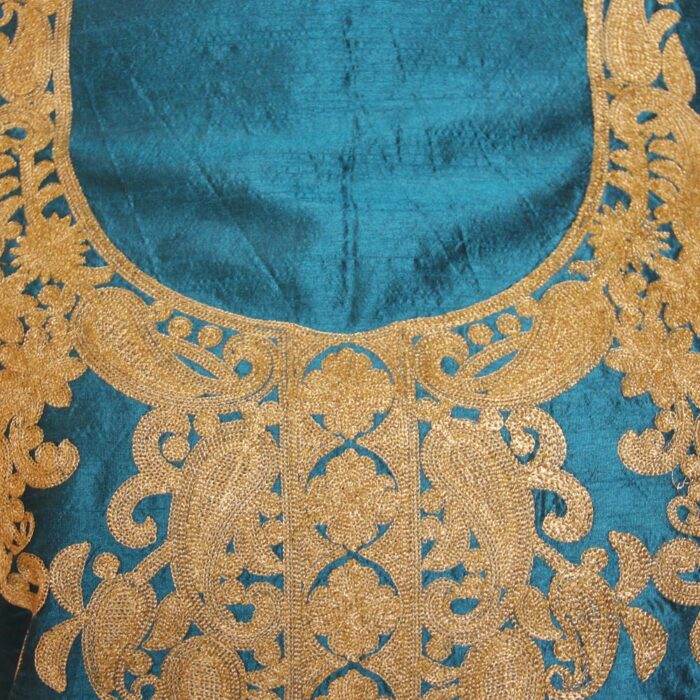 Ferozi Silk Zari Work 2Pc Suit - Image 3