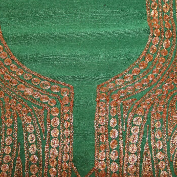 Green Silk Tilla Work 2Pc Suit - Image 3