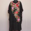 Black Crush Cotton Aari Work Kaftan L42
