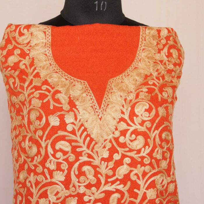 Crush Cotton 2pc Suit with Aari Work - Image 2