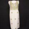 White Shahi Ruby Cotton 2pc Suit with Aari Work
