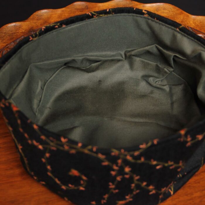 Black Chinari Sozni Handwork Cap - Image 3