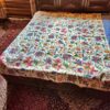 Posh Single Bedcover with Hand Crewel Embroidery