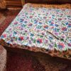 Posh Lokut Violet Single Bedcover with Hand Crewel Embroidery