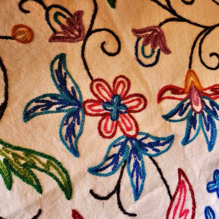 Posh Lokut Violet Single Bedcover with Hand Crewel Embroidery - Image 5
