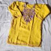 Yellow Violet Kids Traditional Kashmiri Pheran L24