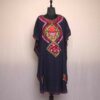 Blue Crush Cotton Aari Work Kaftan L45
