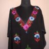 Black Guldasta Crush Cotton Aari Work Kaftan L44