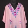 Pink Crush Cotton Aari Work Kaftan L55