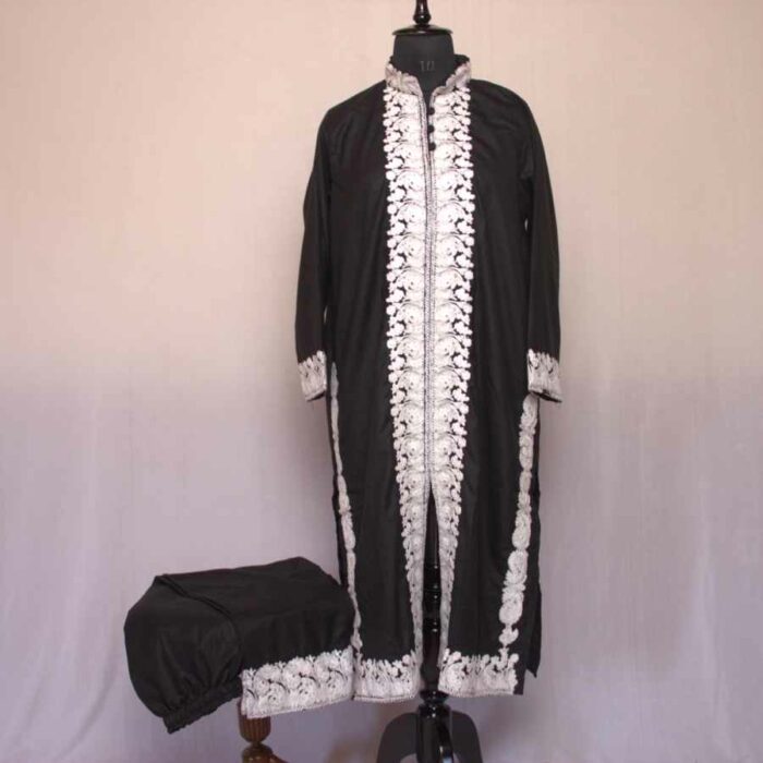 Black Ruby Cotton Kashmiri Ari Co-ord Set