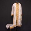 Grey Ruby Cotton Kashmiri Ari Co-ord Set