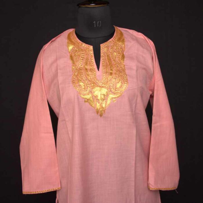 Pink Summer cool Tilla kurta - Image 2