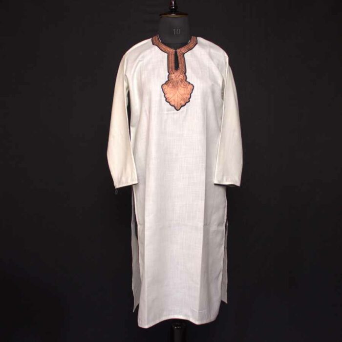 White Ruby Cotton Tilla kurta