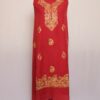 Maroon BotiDar Crush Cotton 2pc Suit with Aari Work