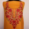 Mustard Ruby Cotton 2pc Suit with Aari Hand Work