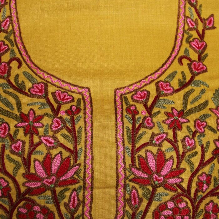 Green Ruby Cotton 2pc Suit with Aari Hand Work - Image 3